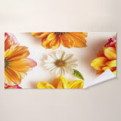 gelbe Blumen Badetuch Badehandtuch (Badehandtuch)
