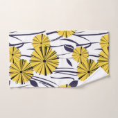 Gelbe Blumen Badhandtuch Set (Handtuch)