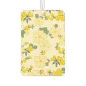 Gelbe Blumen, Blumenmuster, Muster von Blume Autolufterfrischer (Rückseite)