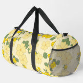 Gelbe Blumen, Blumenmuster, Muster von Blume Duffle Bag (Rechte Ecke)