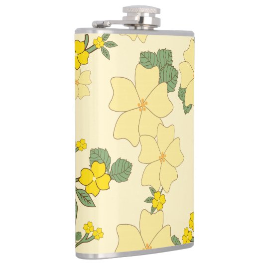 Gelbe Blumen, Blumenmuster, Muster von Blume Flachmann (Rechts)