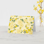 Gelbe Blumen, Blumenmuster, Muster von Blume Karte (Gelbe Blume)