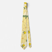 Gelbe Blumen, Blumenmuster, Muster von Blume Krawatte (Vorderseite)