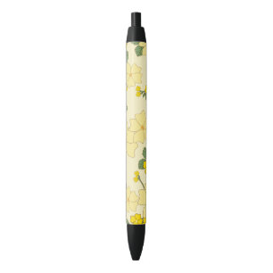 Gelbe Blumen, Blumenmuster, Muster von Blume Kugelschreiber