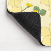 Gelbe Blumen, Blumenmuster, Muster von Blume Mousepad (Ecke)