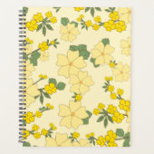 Gelbe Blumen, Blumenmuster, Muster von Blume Planer (Vorderseite)