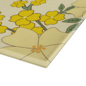 Gelbe Blumen, Blumenmuster, Muster von Blume Schneidebrett (Ecke)