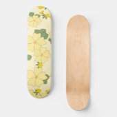 Gelbe Blumen, Blumenmuster, Muster von Blume Skateboard (Vorderseite)