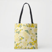 Gelbe Blumen, Blumenmuster, Muster von Blume Tasche (Vorderseite)
