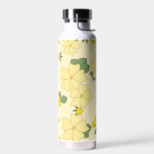 Gelbe Blumen, Blumenmuster, Muster von Blume Trinkflasche (Links)