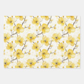 Gelbe Blumen Brautparty Geschenkpapier Set (Vorderseite 2)