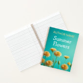 Gelbe Blumen Buchabdeckung Inspiration Notebook Notizblock (Innenseite)