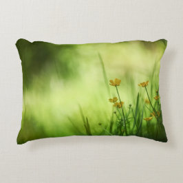 Gelbe Blumen Buttercup Nature Foto Dekokissen