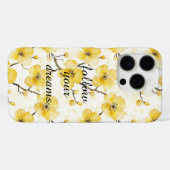 Gelbe Blumen Case-Mate iPhone Hülle (Rückseite (Horizontal))