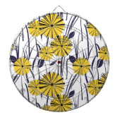Gelbe Blumen Dartscheibe (vorne)