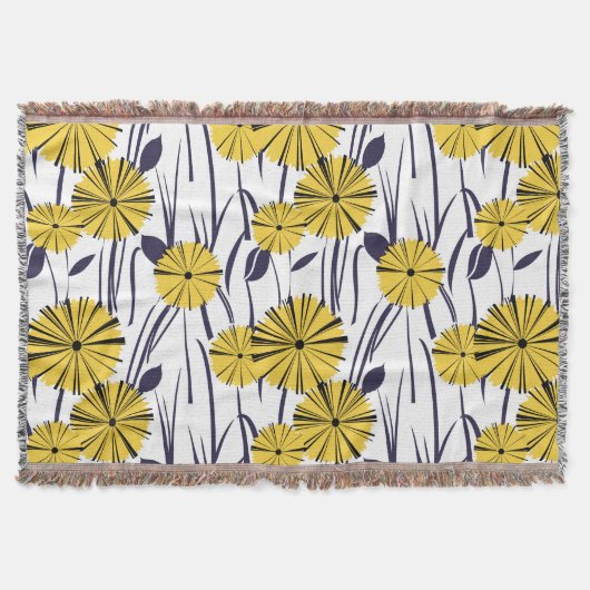 Gelbe Blumen Decke (Vorderseite)