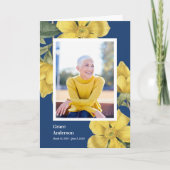 Gelbe Blumen Feier des Lebensprogramm Programm (Vorderseite)