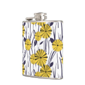 Gelbe Blumen Flachmann (Links)