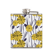 Gelbe Blumen Flachmann (Rückseite)