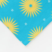 Gelbe Blumen Fleecedecke (Ecke)