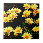 Gelbe Blumen Fliese (Vorderseite)