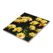 Gelbe Blumen Fliese (Seite)