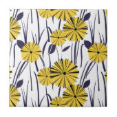 Gelbe Blumen Fliese (Vorderseite)