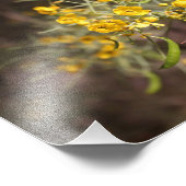 Gelbe Blumen Foto drucken (Ecke)