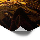 Gelbe Blumen Foto Poster (Ecke)