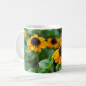 Gelbe Blumen Foto Tasse (Vorderseite Links)