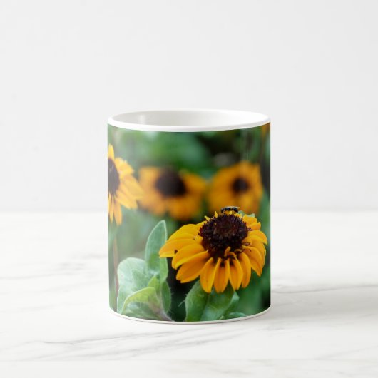 Gelbe Blumen Foto Tasse (Mittel)