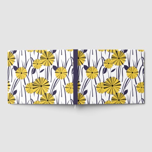 Gelbe Blumen Gästebuch (Voll)