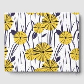 Gelbe Blumen Gästebuch (Rückseite)