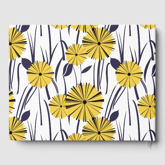 Gelbe Blumen Gästebuch (Rückseite)