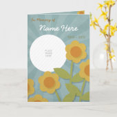 Gelbe Blumen Gedenkkarte / Beerdigung Karte (Gelbe Blume)