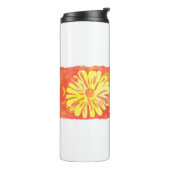 Gelbe Blumen - Gelbe Blumen Thermosbecher (Nach links gedreht)