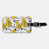 Gelbe Blumen Gepäckanhänger (Vorderseite horizontal)