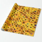 gelbe Blumen Geschenkpapier (Ungerollt)