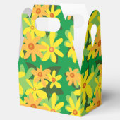 Gelbe Blumen Geschenkschachtel (Geöffnet)