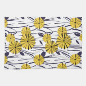 Gelbe Blumen Geschirrtuch (Horizontal)