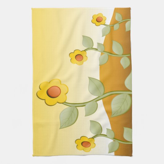 GELBE BLUMEN GESCHIRRTUCH (Vertikal)