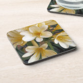 GELBE BLUMEN GETRÄNKEUNTERSETZER (Linke Seite)