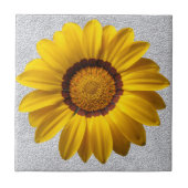 Gelbe Blumen, graue Steinwände im Hintergrund Fliese (Vorderseite)