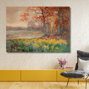 Gelbe Blumen, grauer Tag, 1911 Leinwanddruck