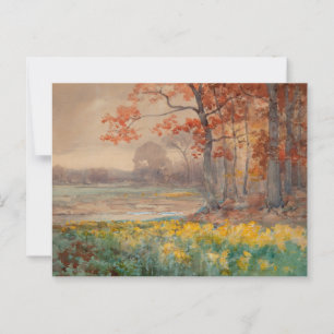 Gelbe Blumen Grauer Tag, 1911 Postkarte