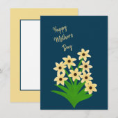 Gelbe Blumen Grußkarten Dankeskarte (Vorne/Hinten)