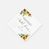 Gelbe Blumen-Hochzeitsdusche-Serviette Serviette (Ecke)