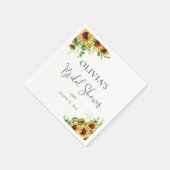 Gelbe Blumen-Hochzeitsdusche-Serviette Serviette (Ecke)