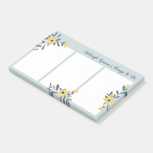 Gelbe Blumen Hübsche Dinge zu tun Post-it Klebezettel (angewinkelt)