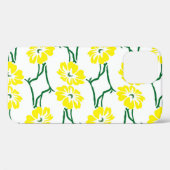 Gelbe Blumen: Illustriertes nahtloses Muster Case-Mate iPhone Hülle (Rückseite (Horizontal))